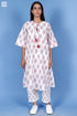 Slub Cotton Uma Top In Block Print